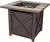 Import 50000-BTU Brown Tabletop Steel Propane Gas Fire Table from China