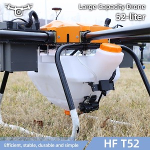 52-Liter Agricultural Drone Made of High-Strength Carbon Fiber T52 Agriculture Spraying Drone with 20-22ha/Hour Efficency
