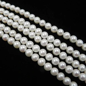7-8mm  perfect round freshwater cultured wholesale jewelry loose pearl