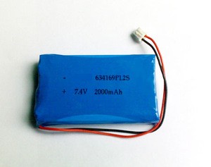 7.4V 2000mAh Lipo cell lithium ion polymer battery