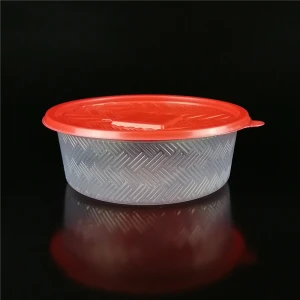 750ml Plastic Food Packaging Microwavable Bowl for Hot Meal