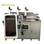 8 phones at once bigger mobile phone glass LCD screen scratch removal machine phone polishing  machine scratch remover