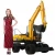 Import 8 ton china best sale mini wheel digging machine excavator from China