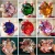 Import 80mm(3.1")  wedding decoration shining K9 crystal glass paperweight diamond clear blue purple mixed colors gift for lovers from China