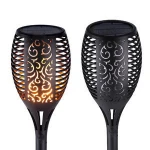 96led Waterproof solar outdoor garden flame flickering lawn Landscape Decoration lamp