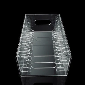 A&amp;C Clear Acrylic Stackable Cd Case Storage Tower Rack Holder