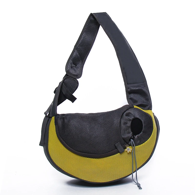 Adjustable Outdoor Travel Nylon Sling Pet Puppy Dog Chest Front Backpack Carrier Bag