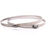 Adjustable Stainless Steel Worm Gear Hose Clamps Water Pipe Clamps Herraje de FTTH