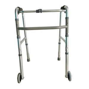 adjustable walking training aid frame Rollator Walker with four wheels for disabled