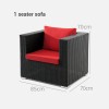 Affordable Woven Rattan Sofa Sets Outdoor Garden Furniture