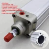 Air cylinders pneumatic, ISO6431 Standard DNC Double acting pneumatic cylinder for Bore 32 40 63 80 100mm all series