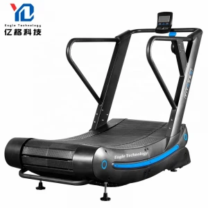 air runner Non-Motorized unpowered woodway curved treadmill with fast speed treadmill for sport YG-T011