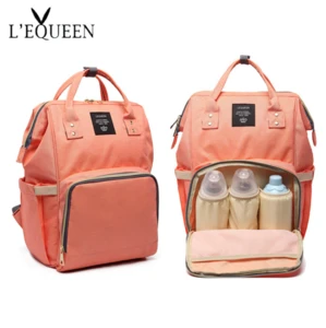 Aliexpress hot selling Lequeen nappy bag for mommy Travel Backpack Multifunctional Backpack Diaper Bag dropshipping brazil