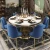 Import AliGan round marble dining table Nordic luxury Modern and simple small apartment home table Chair combination from China