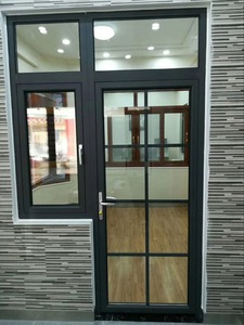 Aluminum frame casement aluminum window and door with security grilles design