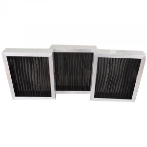 Aluminum frame panel filter washable polypropylene honeycomb mesh
