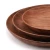 Import Amazon Hot Selling Solid Wood Round Serving Tray Fruit Dessert Cake Snack Candy Salad Bread Wooden Dish Dinner Tableware Plates from China