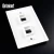 Import America Style Faceplate with Rj45 Face Plate Cat 7 Socket Wall Face Plate of 114/70mm RJ45 Network Ketstone Jack 114*70mm CN;ZHE from China
