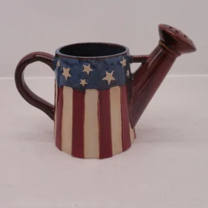 American Flag Ceramic Flower Watering Can, Watering Pot
