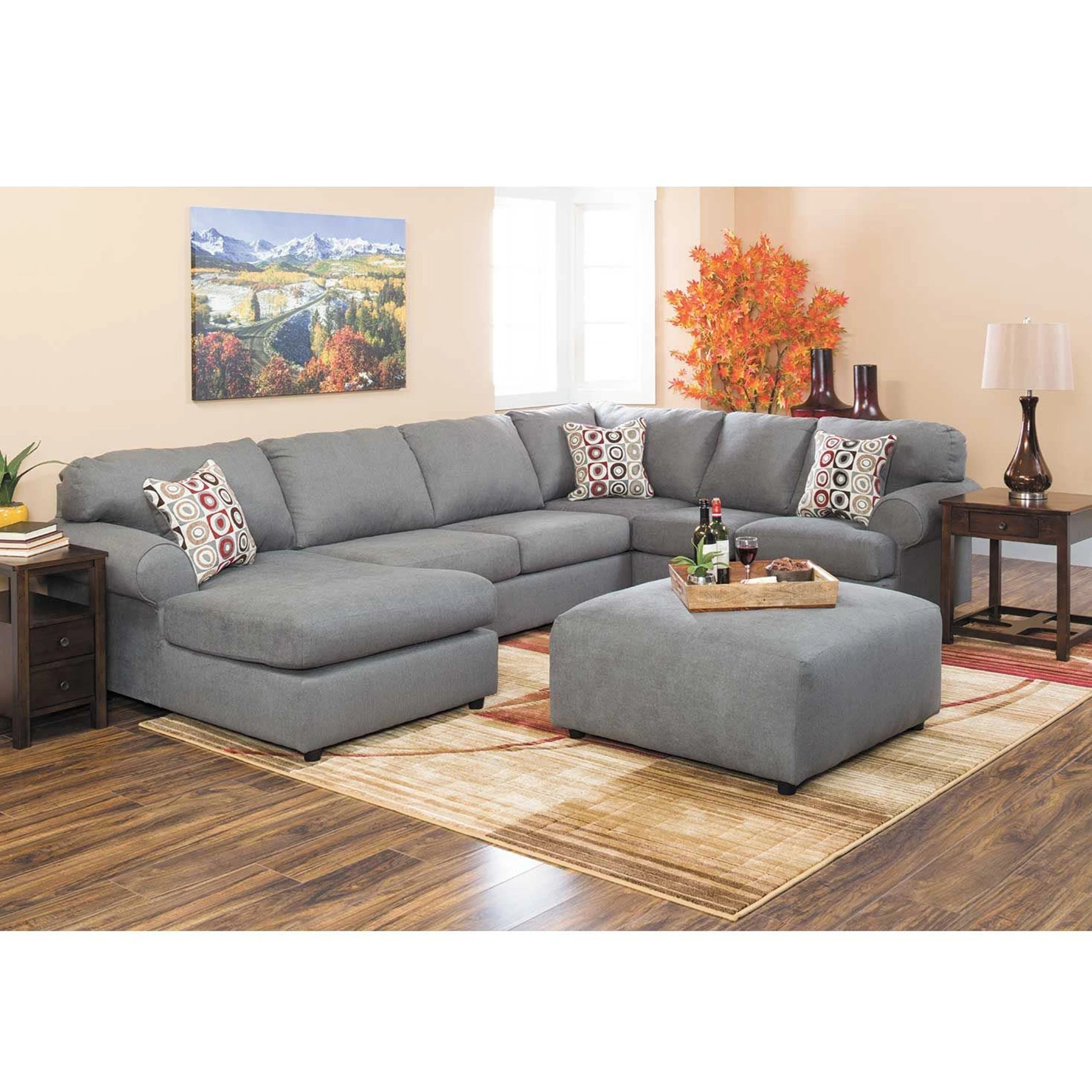 American furniture warehouse 5 seats fabric corner sofa with modern home design high quality sofas