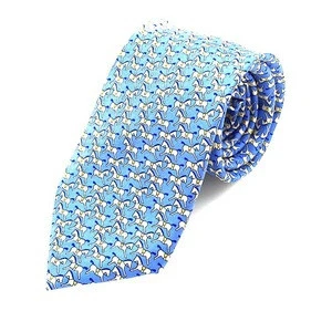 Animal neckties custom print silk tie