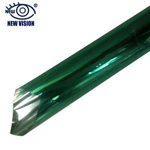 Architecture Membrane Solar Control Green Mirror Reflective Tint PET Building Window Film with size 1.52*30m roll