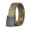 Army Canvas camouflage color weaving fabric mens belt nylon