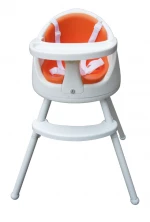 ASTM F404-17  4 in 1 Convertible High Chair Converts to Dining Booster Seat Kids Table and 360degree turing 5 poin