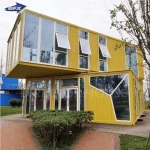 australia container home modular modern prefab 20ft 40ft shipping glass container house office with toilet shower bathroom