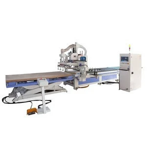 Auto loading system automatic wooden furniture kitchen cabinet door cnc  router making machines