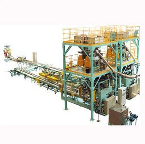 Automatic carton packing yard production line