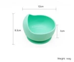 Baby food supplement bowls, anti-fall, non-toxic, high temperature resistant, silicone food grade