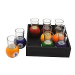 bar accessories 9 shots square pool billiard drinking game for adults party drinking game