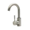 Bathroom deck mounted  stainless steel hot and cold water kitchen faucet
