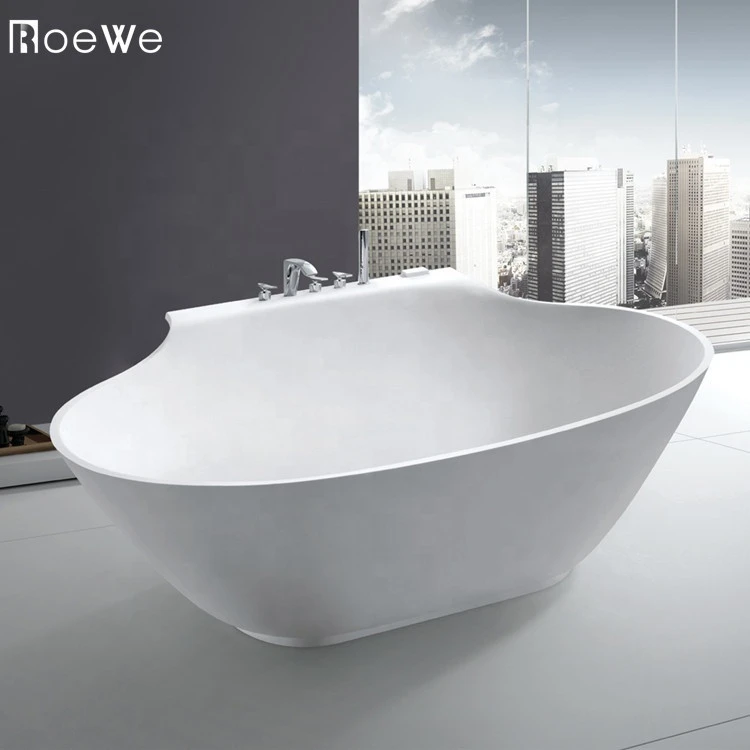 Bathroom resin artificial stone bathtub, cast stone baths in foshan, solid marble bathtub