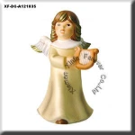 beautiful ceramic western sing angel figurine