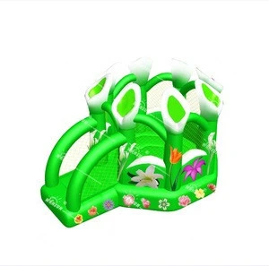 Beautiful inflatable flower air bouncer, moon castle bouncer jumping inflatable for kids