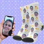 Beauty Girl Printed Socks Custom Cotton Sublimate Design Sport Socks