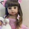 Best Christmas gifts Beautiful girls NPK Baby Dolls Pink Princess Bath kids Toys Full Body silicone Reborn Baby dolls 55CM