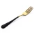 Import Best Seller 1010 Style Black Handle Gold Stainless Steel 18/10 Kitchen Cutlery Flatware Set from China