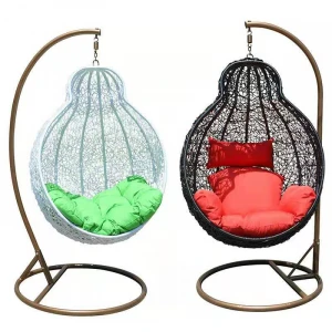 Best selling wicker hanging indoor and outdoor terrace rattan swing chair cheap swing chair adult balcony hanging basket chair