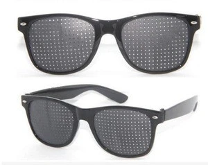 Black colour Vision Care Safety Glasses Eyesight Improver Glasses Anti-Fatigue Pinhole Glasses