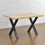 Import Black Steel Powder coated Table base Table runners Table leg X-frame Furniture Legs from China
