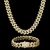 Bling 14k 18k Gold Plated CZ Iced Out Diamond Hip Hop Jewelry Cuban Chain Link Cuban Necklace Cadena Cubana Men Cuban Link Chain