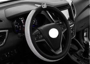 bling bling crystal shrink diamond car steering wheel cover