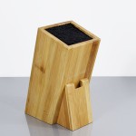 Blocks & Roll Bags Bamboo material bamboo knife block universal knife holder