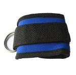 Blue Ankle Anchor Strap D-ring Multi Gym Cable Attachment Thigh Leg Pulley Strap Lifting Fitness Exercise Tubing Strength