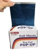 blue color  aluminum foil pre-cut foil  sheet pop up foil  for hair coloring with size 5inch *11inch 500sheets