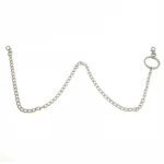 Body Metal Chain Accessories Silver Plated Zinc Alloy Single Layer Big Circle Trouser Chain For Party Jewelry