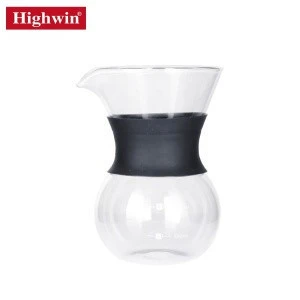 Borosilicate Glass and stainless steel pour over V60 coffee dripper